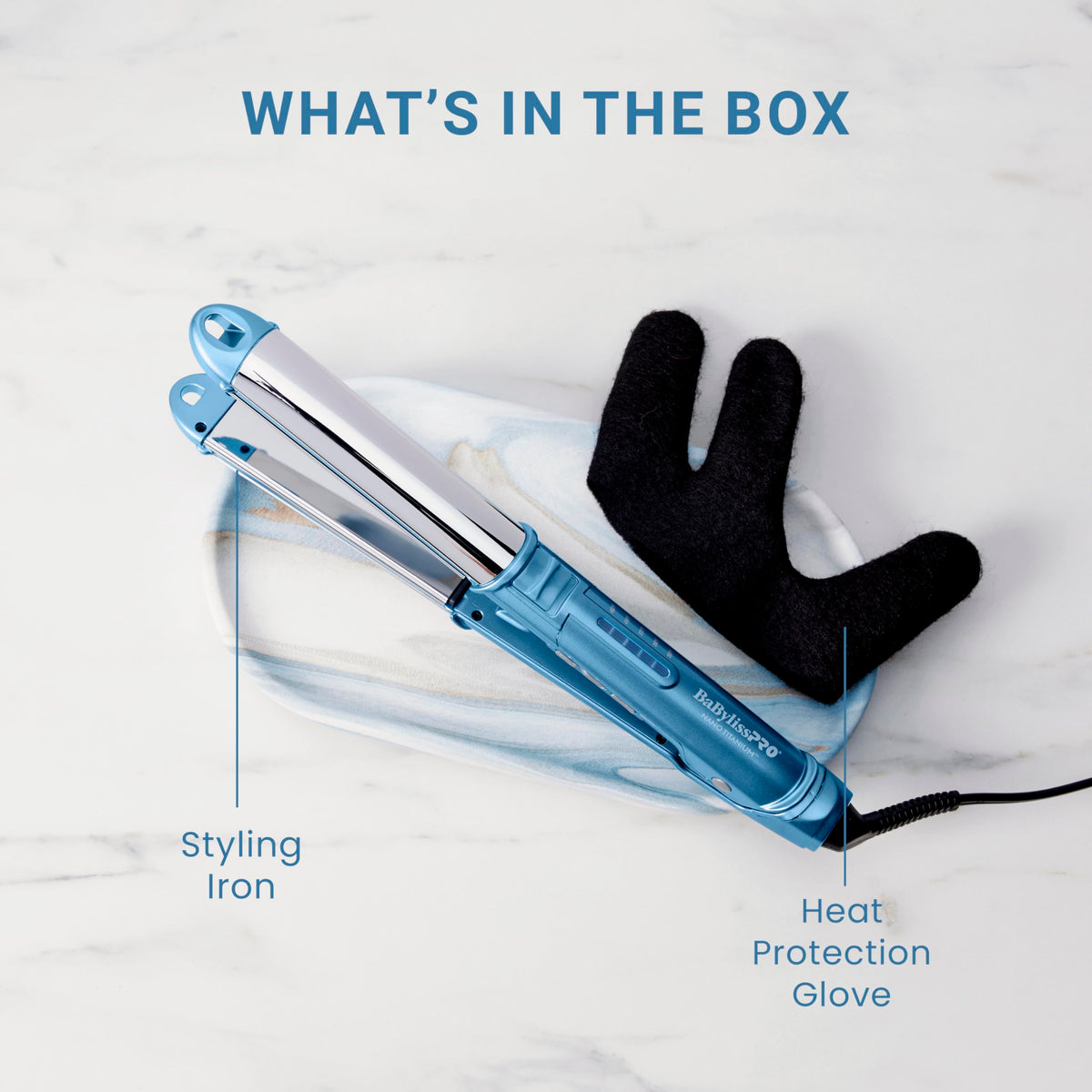 BaBylissPRO size comparison in hand for portability and professional use