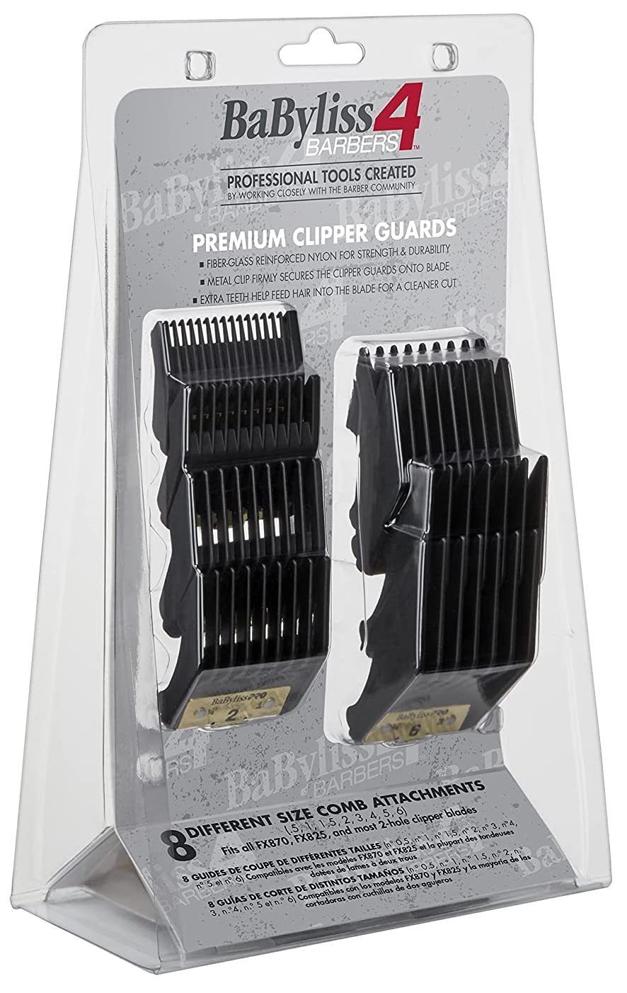 BaBylissPRO guards neatly stored in case protecting tools between uses