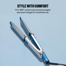 BaBylissPRO styling in use on medium-to-long hair delivering smooth glossy finish