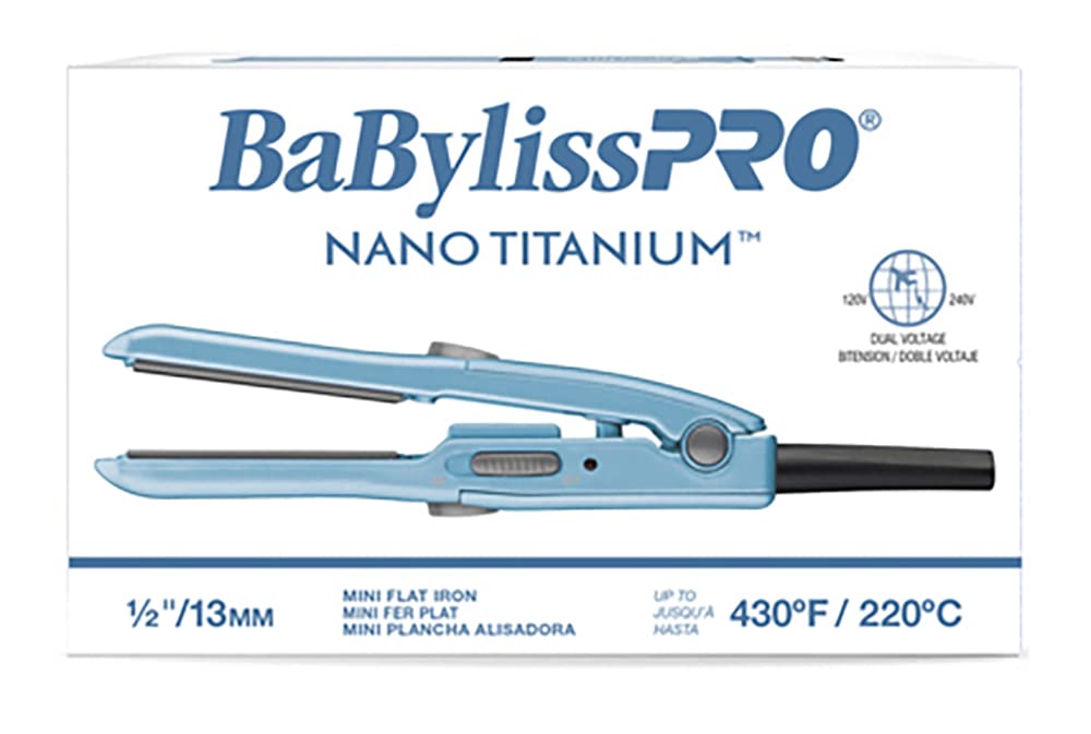 BaBylissPRO mini straightener in travel pouch showing convenience and on-the-go styling benefit