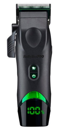 BaBylissPRO x Tomb45 front view showing ergonomic grip and controls for comfortable cutting