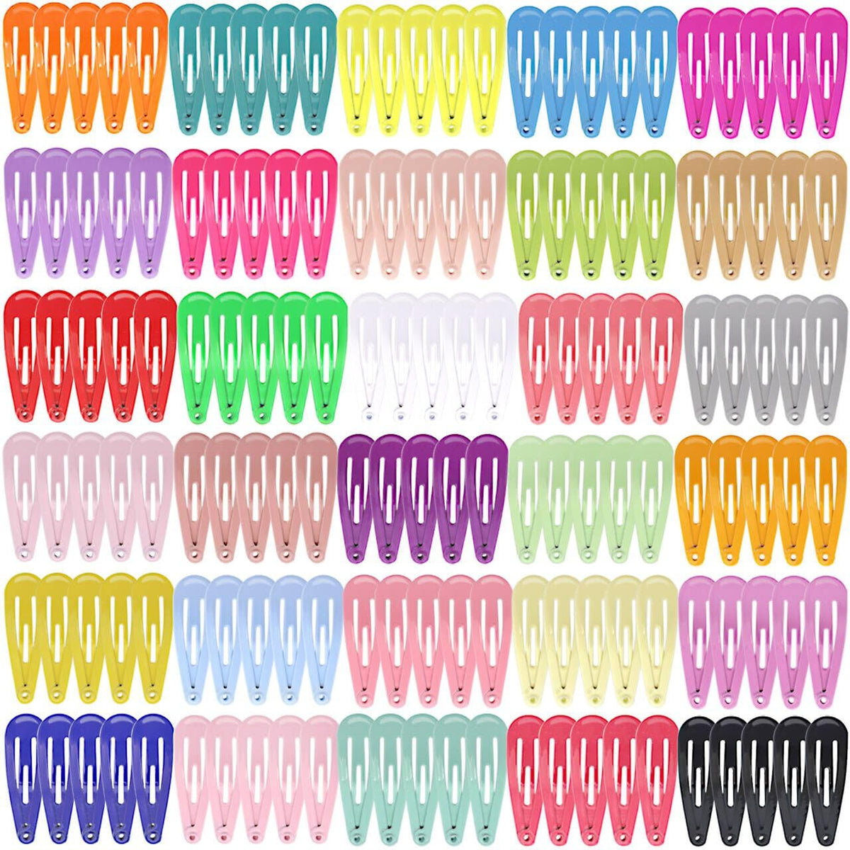 Babymatch front packaging showing 150 mini snap clips and 30 colors, easy selection