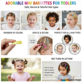 Babymatch clip beside coin illustrating 1.2-inch size for small sections of hair