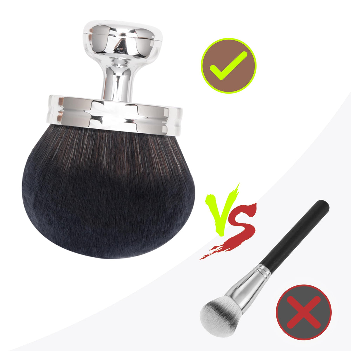 BABYSHEEP hand holding brush illustrating 3.2-inch head size benefit
