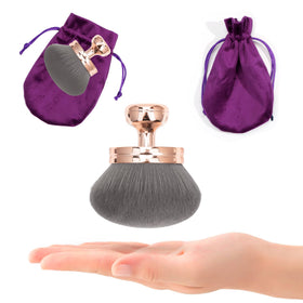 BABYSHEEP purple drawstring bag keeping brush clean and travel-ready