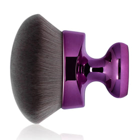 BABYSHEEP front view of purple large kabuki brush for fast coverage