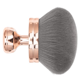 BABYSHEEP front view showing rose gold handle and large kabuki head for quick coverage