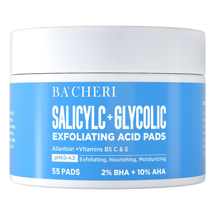 BACHERI front packaging showing pads and label for clear routine