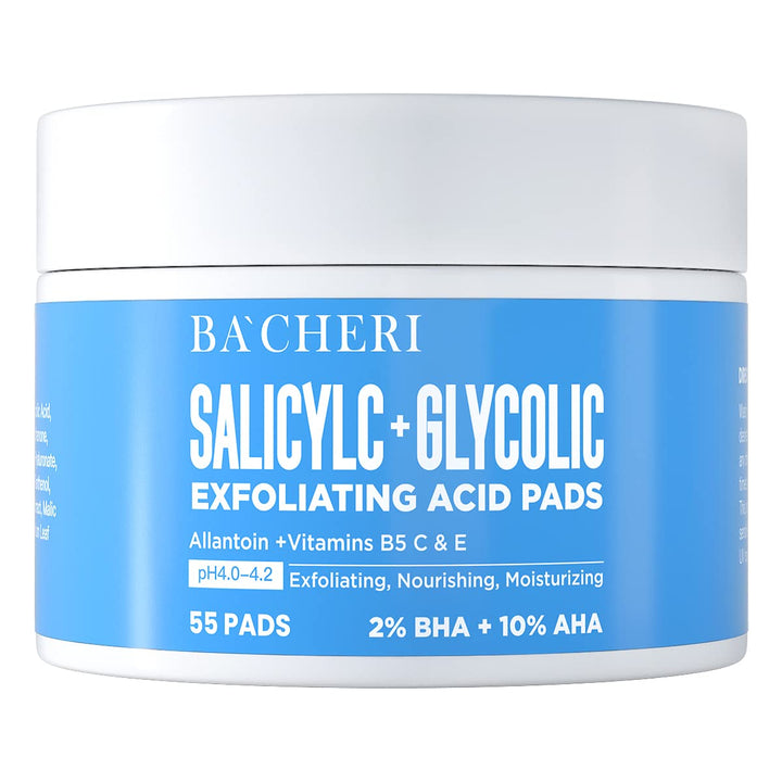 BACHERI front packaging showing pads and label for clear routine