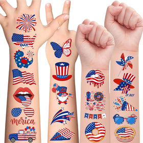 Backtopeia front packaging showing 105 patriotic tattoo designs and quantity benefit