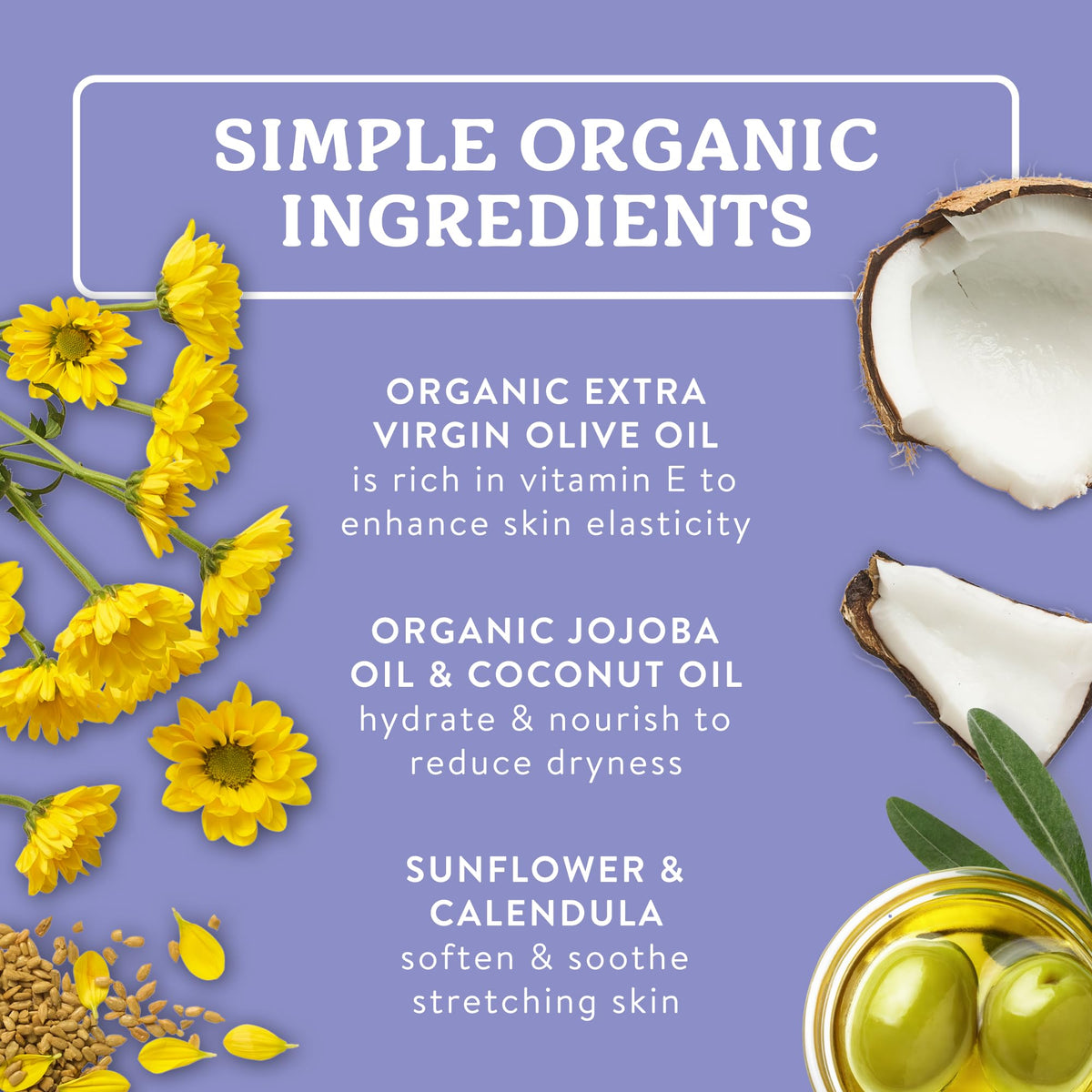 Badger label close-up highlighting organic ingredients and hypoallergenic benefit