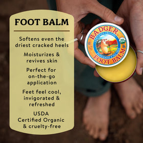 Badger open tin close-up of balm texture demonstrating rich, concentrated moisturization