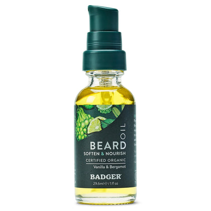 Badger front glass bottle showing brand and tidy packaging benefit