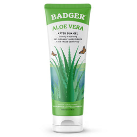 Badger front packaging 4 fl oz tube showing brand and product name for clear identification and convenience