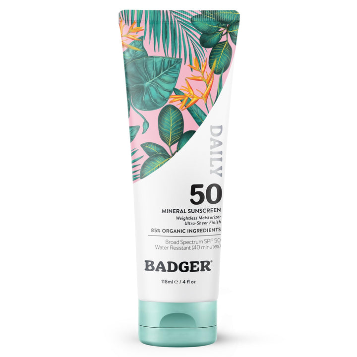 Badger front tube 4 fl oz clearly showing brand and size, convenient protection