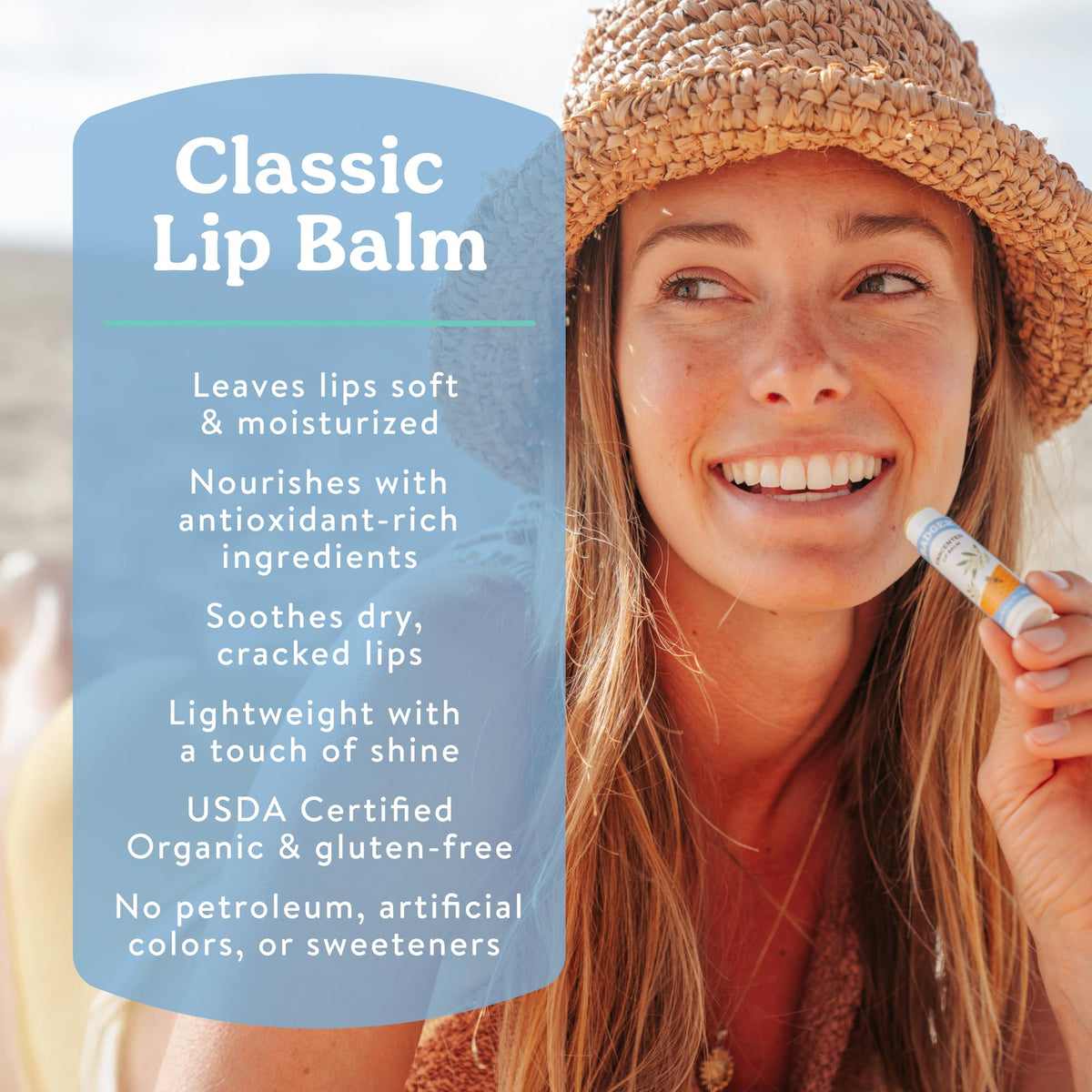 Badger ingredients closeup with olive oil aloe and beeswax highlighting natural hydration