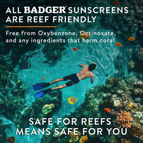 Badger label ingredient list showing 98% organic ingredients