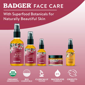 Badger applying balm to hands to lock in moisture and soften skin