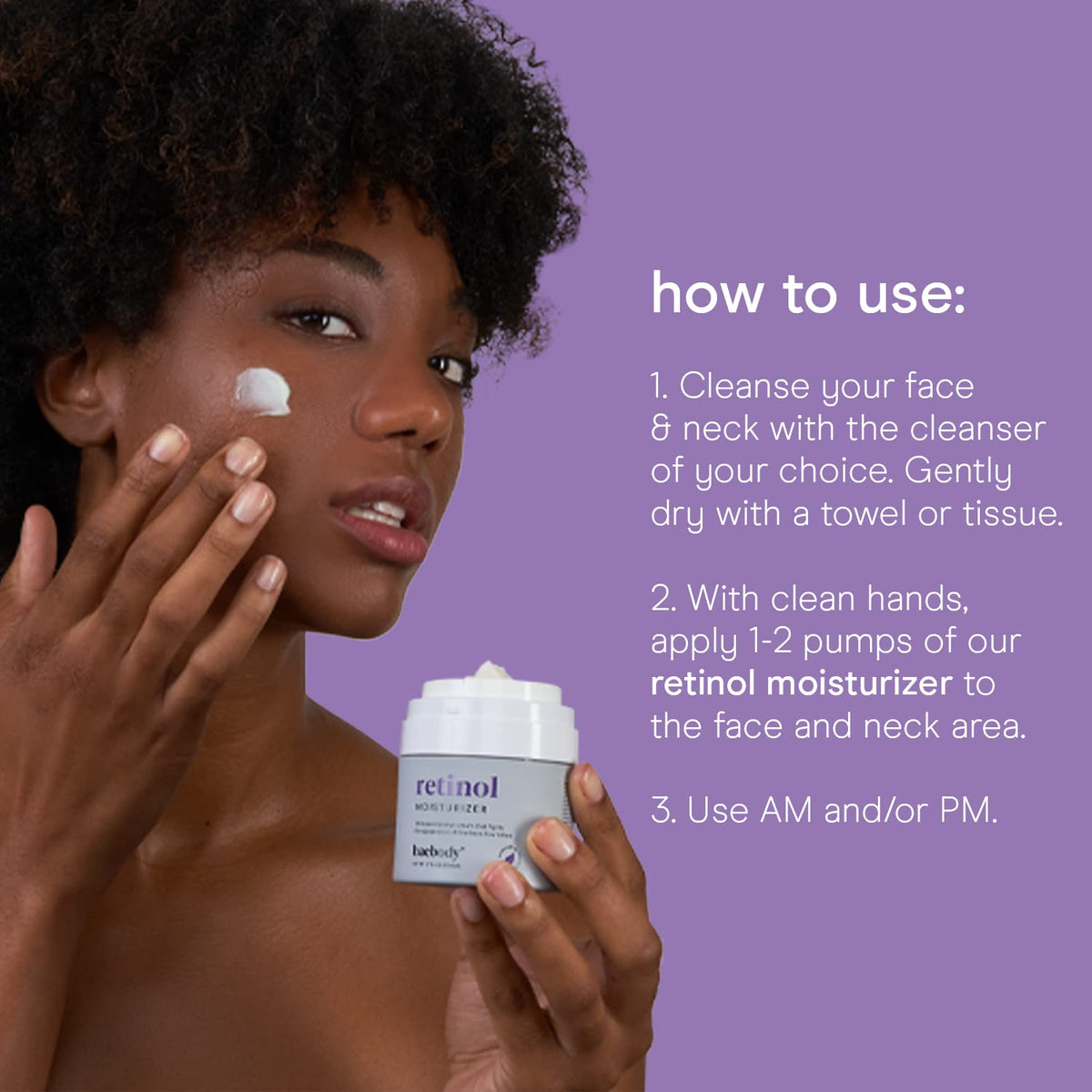 Baebody cream texture swatched to show lightweight, non-greasy finish
