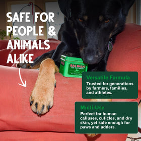 Bag Balm used on feet with socks overnight for deep moisturization benefit