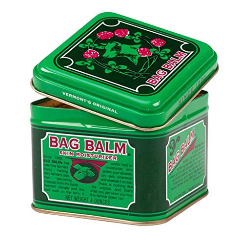 Bag Balm applied to hands in outdoor setting demonstrating fast skin protection