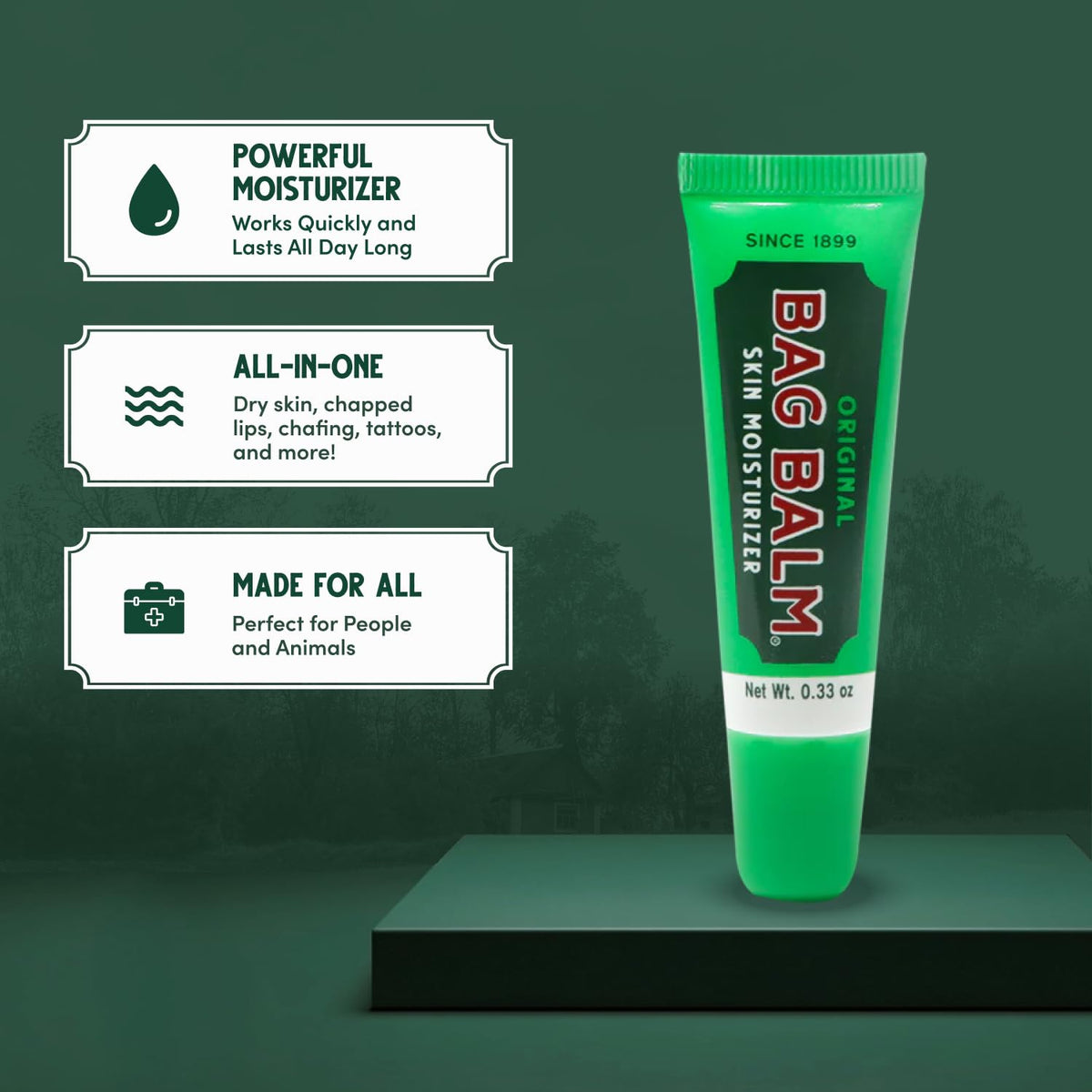 Bag Balm texture swirl of balm showing smooth lanolin-rich consistency and moisturization