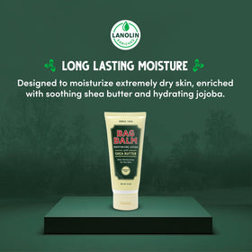 Bag Balm tube inside a tote bag emphasizing portability benefit