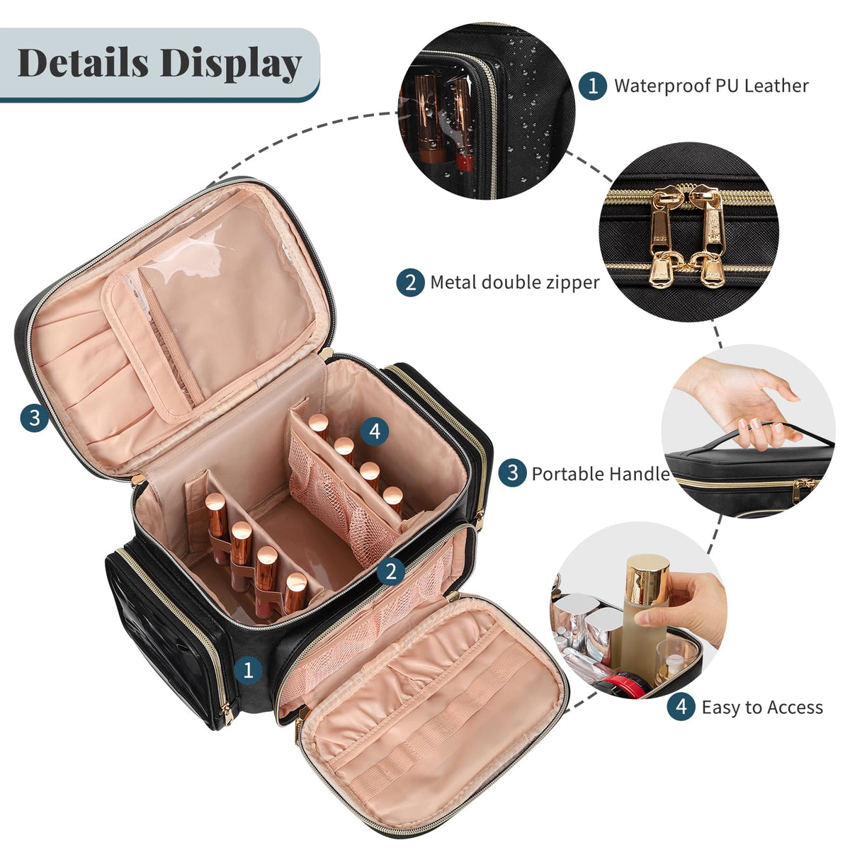 Bagmoly open interior displaying vertical storage and removable dividers