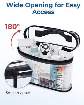 BAGSMART bag opened 180 degrees showing full visibility and quick access