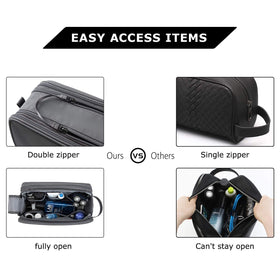 BAGSMART back pocket with hidden snap closure securing contents and preventing zipper snagging