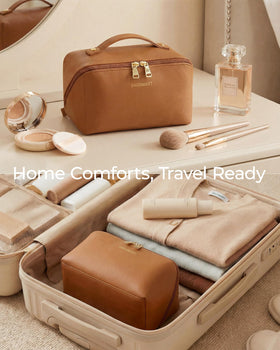 BAGSMART packed inside a suitcase showing organized travel readiness