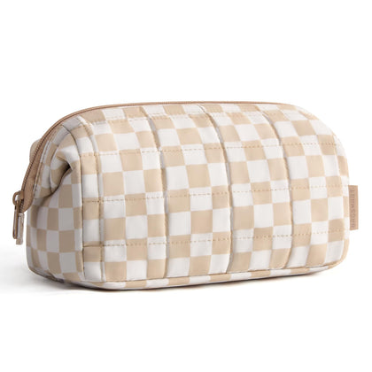 BAGSMART checkered khaki front view showing neat storage benefit