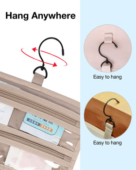BAGSMART double-zip compartment detail allowing easy access to larger items on the go