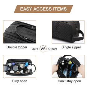 BAGSMART elastic band detail holding razor and grooming tools securely