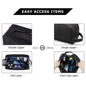 BAGSMART elastic bottle holders keeping travel bottles upright and spill-free