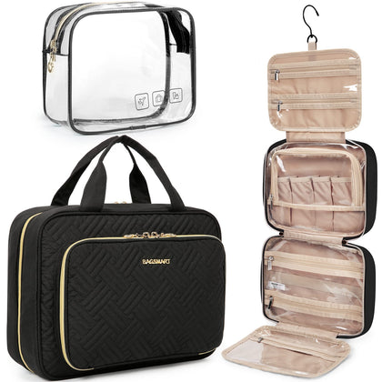 BAGSMART front view showing organized exterior and secure carry handle benefit travel packing