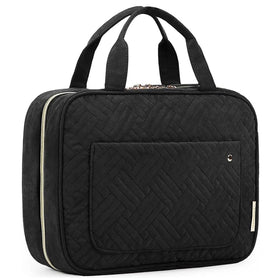 BAGSMART front view of large toiletry bag showing sturdy shape and capacity