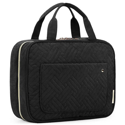 BAGSMART front view of large toiletry bag showing sturdy shape and capacity