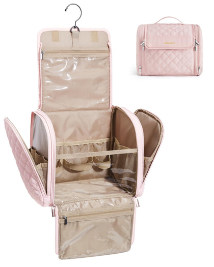 BAGSMART front view open showing roomy main compartment and organized layout