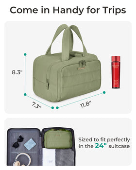BAGSMART carry handle with size comparison demonstrating portability