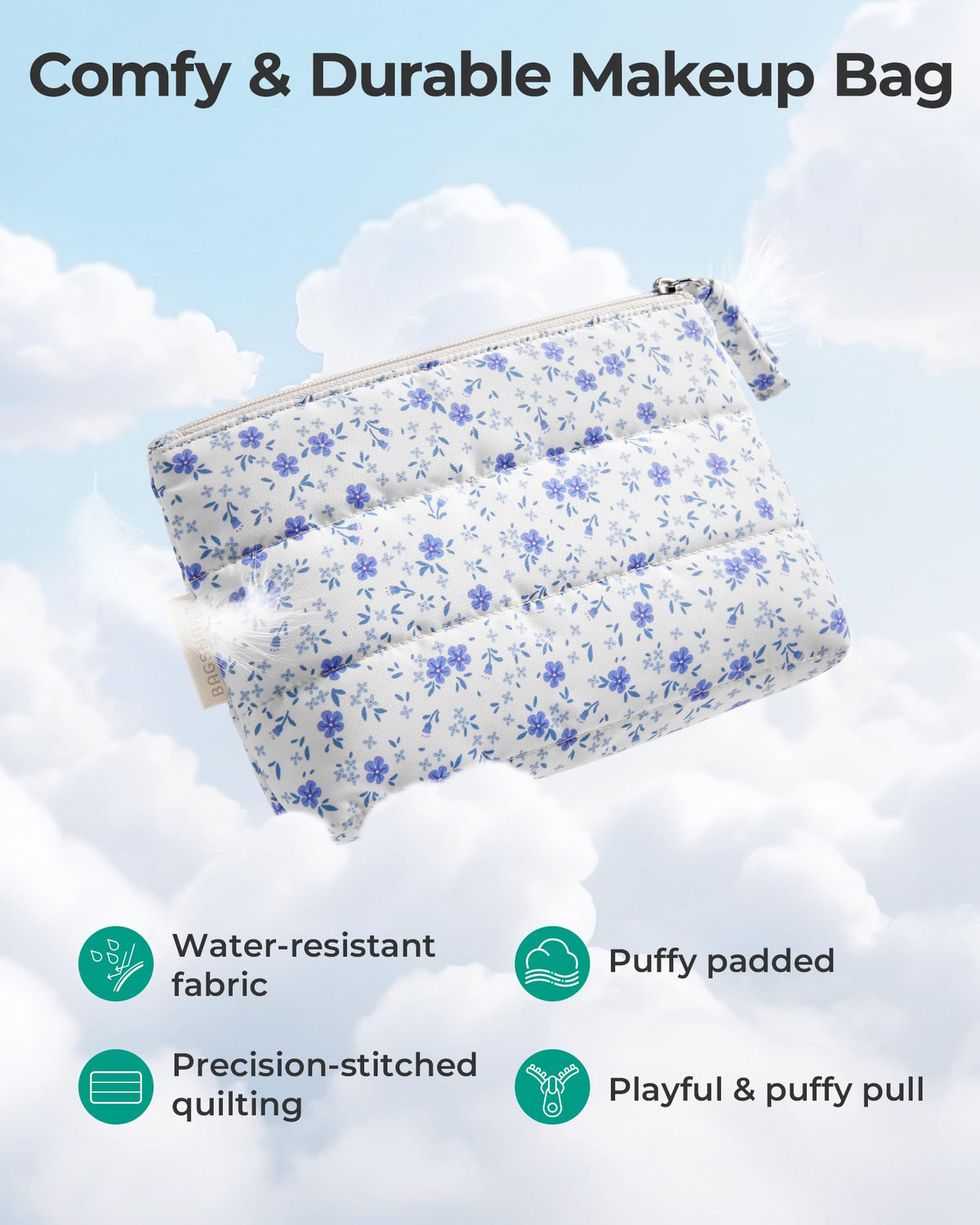 BAGSMART tucked inside a handbag, demonstrating slim fit and quick access convenience