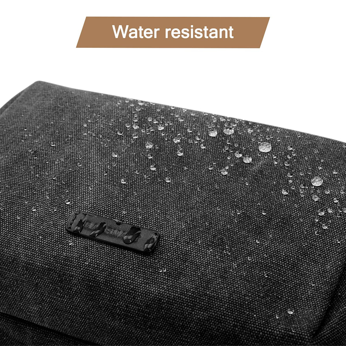 BAGSMART sturdy leather handle and zipper for easy carrying and durability