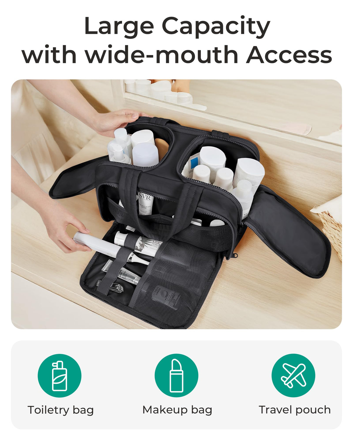 BAGSMART in suitcase lifestyle image simplifying travel packing