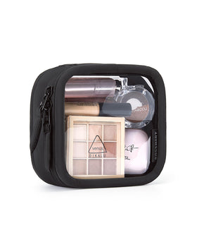 BAGSMART front view showing transparent pouch and neat storage benefit