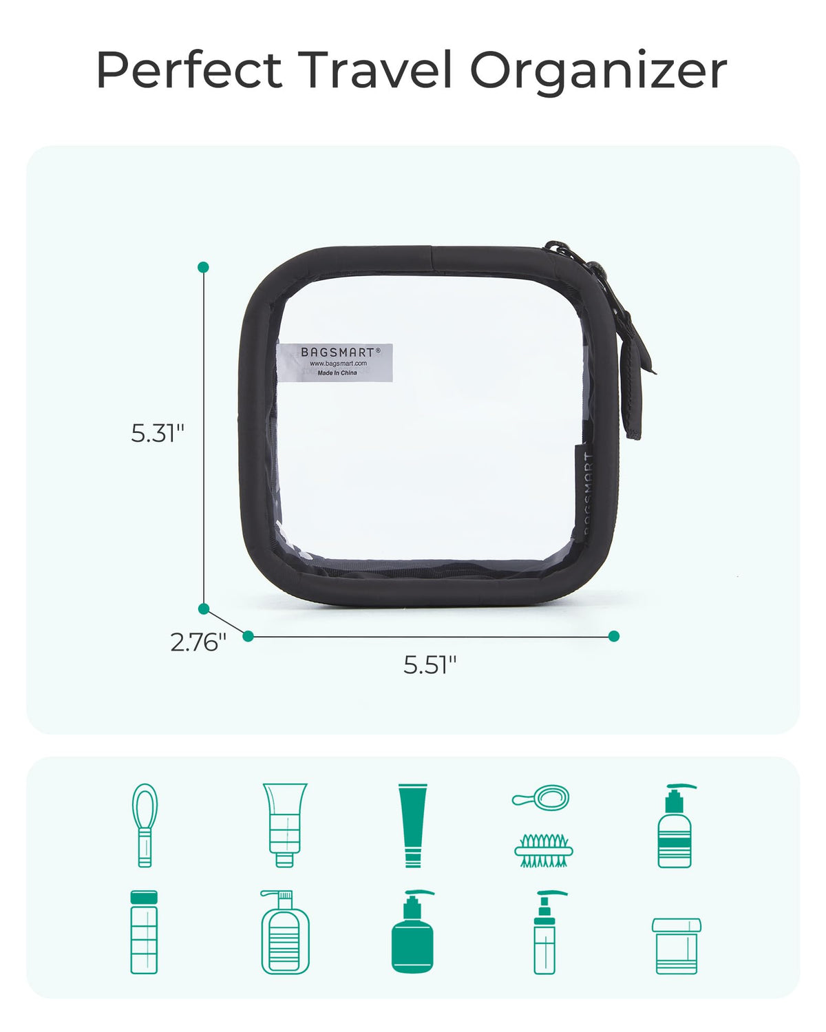 BAGSMART soft puff handle and reinforced seam benefit