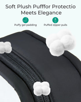 BAGSMART zipper close-up showing durable dual zippers benefit