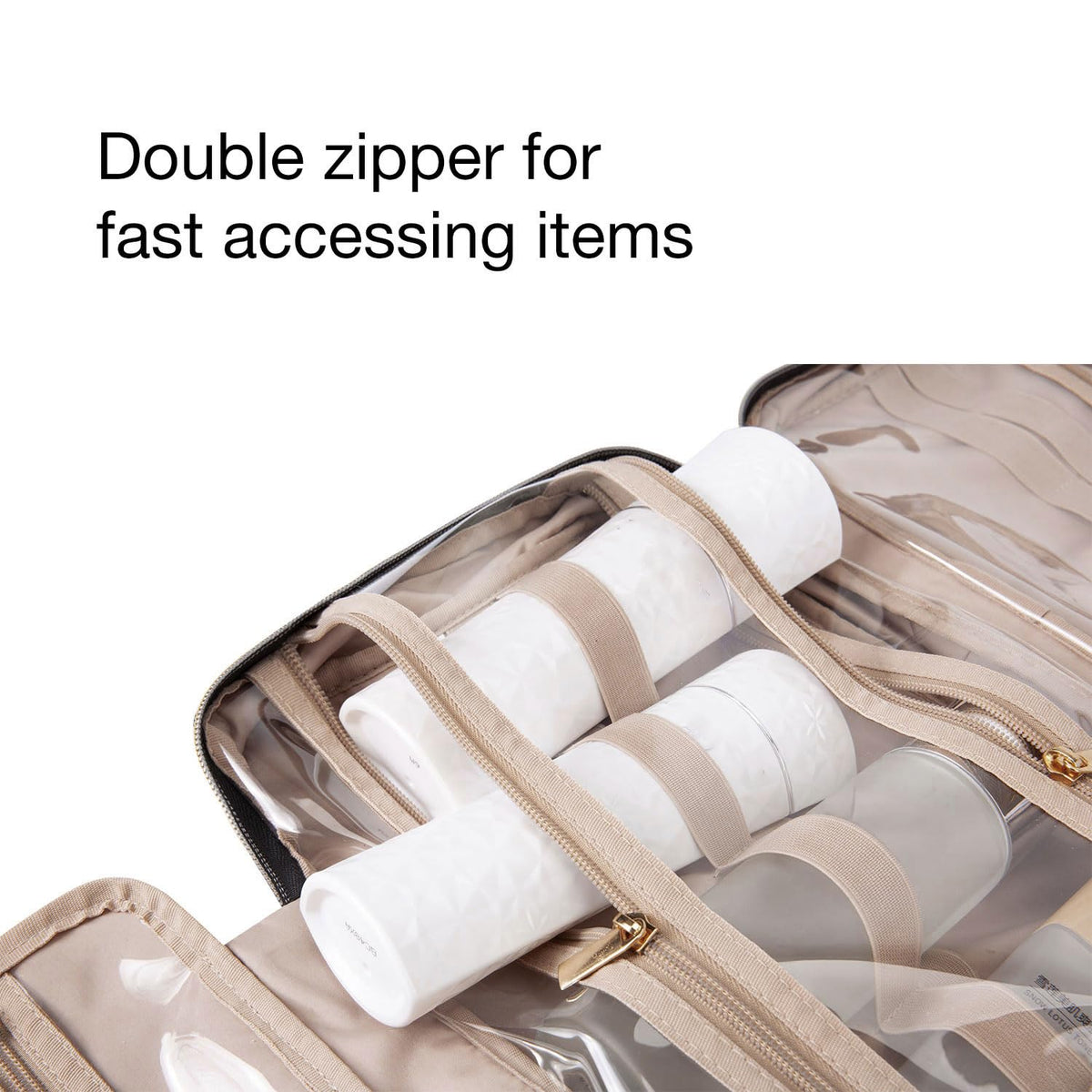 BAGSMART open layout displaying four compartments for neat packing
