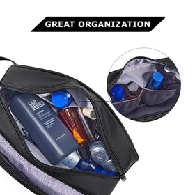 BAGSMART open top revealing compartments and easy access for quick packing