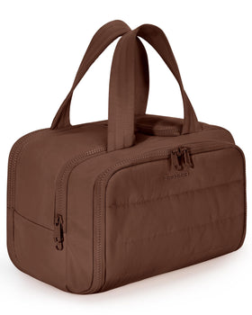 BAGSMART front view in coffee brown showing sleek storage and travel-ready design