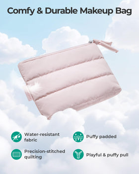 BAGSMART close-up of puffy plush texture highlighting tactile appeal and comfort